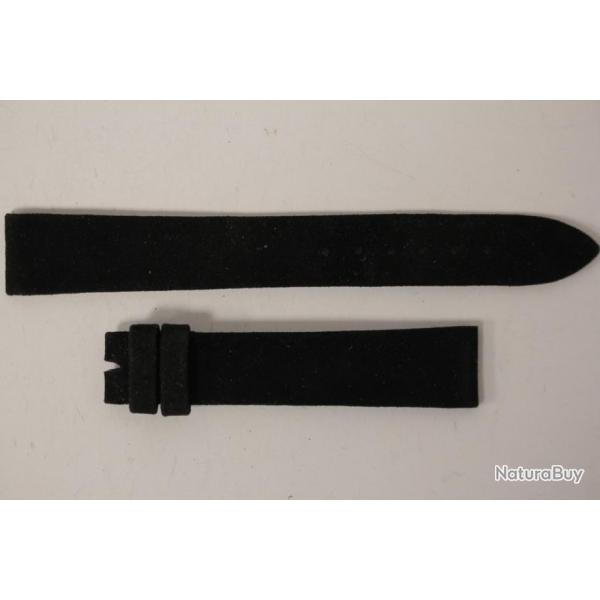 Bracelet montre Universal Genve velours noir 16 mm