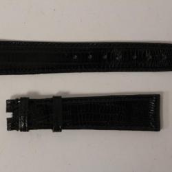 Bracelet montre Universal Genève lézard noir 17 mm