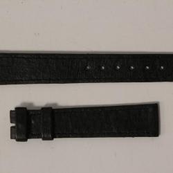 Bracelet montre Universal Genève noir 16 mm vintage