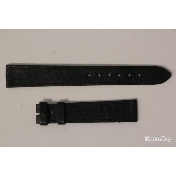 Bracelet montre Universal Genve noir 16 mm vintage