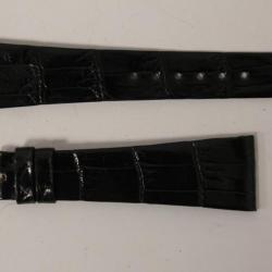 Bracelet montre Universal Genève croco noir 22 mm