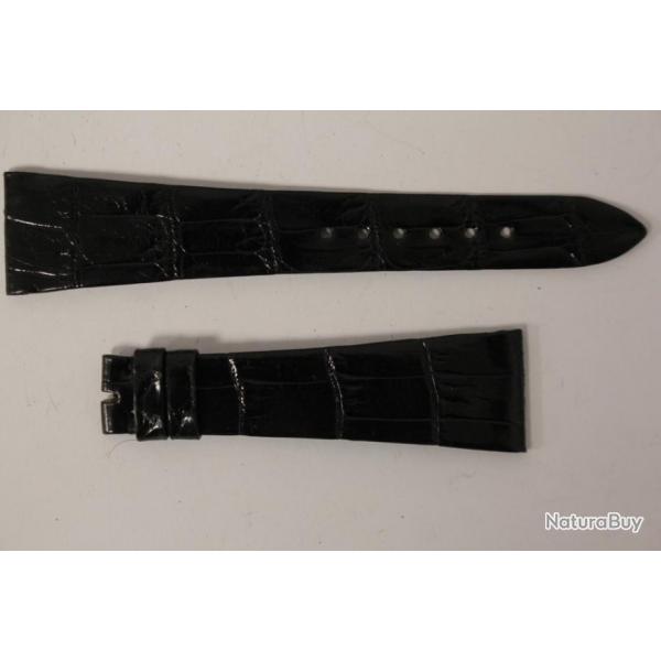 Bracelet montre Universal Genve croco noir 22 mm