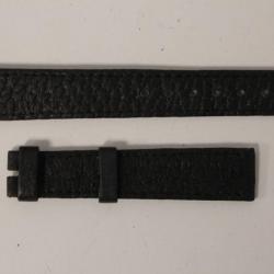 Bracelet montre Universal Genève noir 16 mm vintage