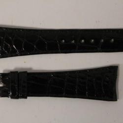 Bracelet montre Universal Genève croco noir 23 mm