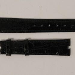 Bracelet montre Universal Genève croco noir 17 mm