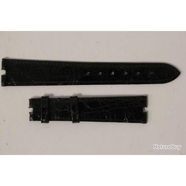 Bracelet montre Universal Genve croco noir 17 mm
