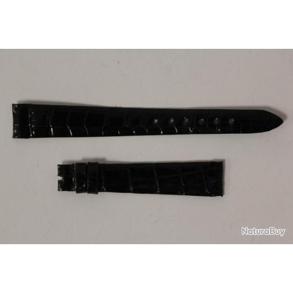 Bracelet montre Universal Genve croco noir 13 mm