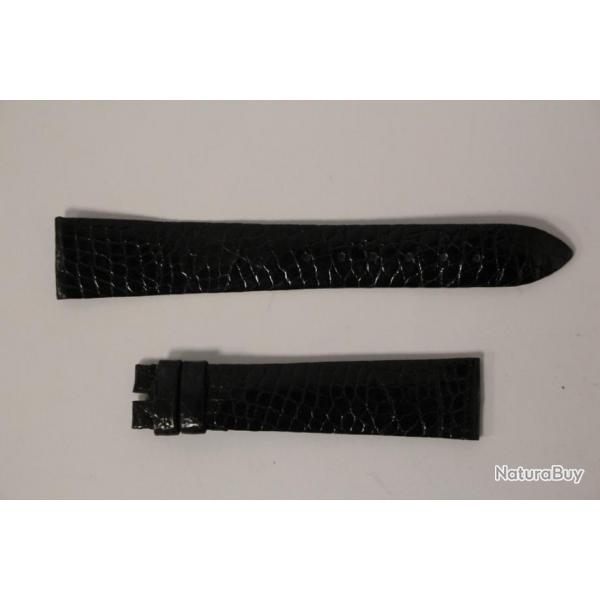 Bracelet montre Trler croco noir 18 mm
