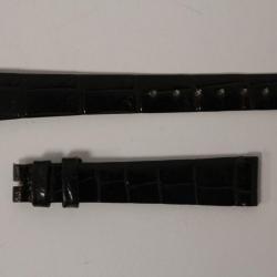 Bracelet montre Universal Genève croco marron foncé 13 mm vintage