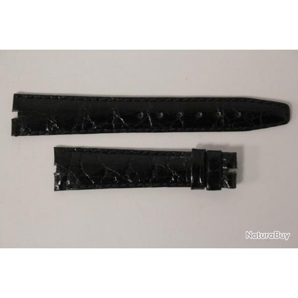 Bracelet montre Universal Genve croco noir 17 mm