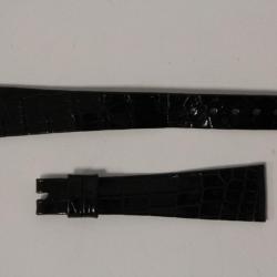 Bracelet montre Universal Genève croco noir 16 mm