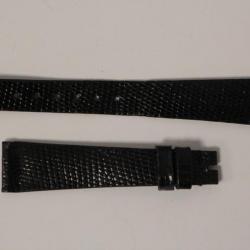 Bracelet montre Universal Genève lézard noir 15 mm