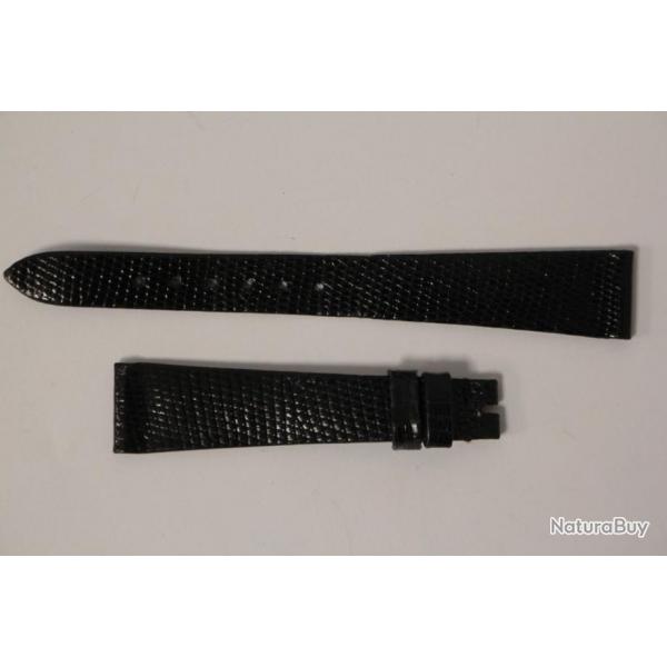 Bracelet montre Universal Genve lzard noir 15 mm