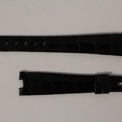 Bracelet montre Universal Genève croco noir 15 mm
