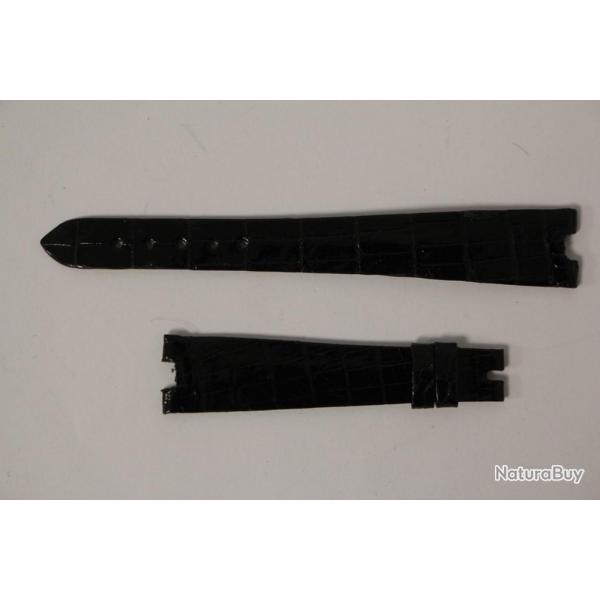Bracelet montre Universal Genve croco noir 15 mm