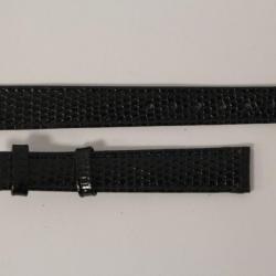 Bracelet montre Universal Genève lézard noir 12 mm