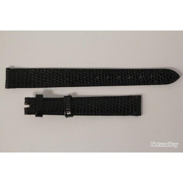 Bracelet montre Universal Genve lzard noir 12 mm