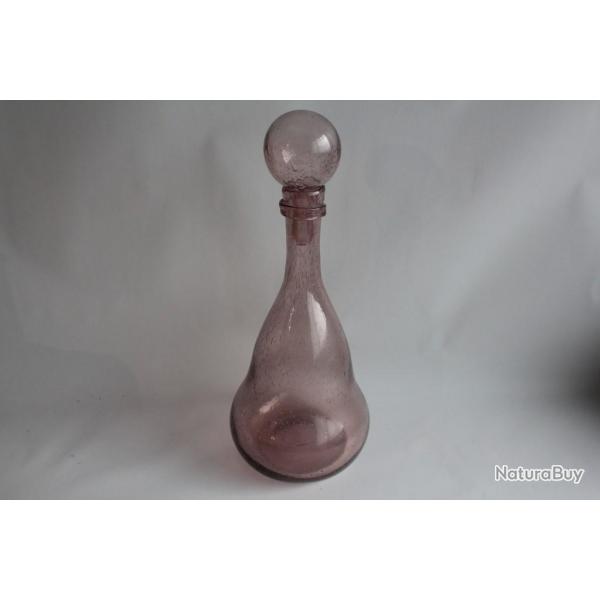 Grande Bouteille BIOT verre souffl et bull