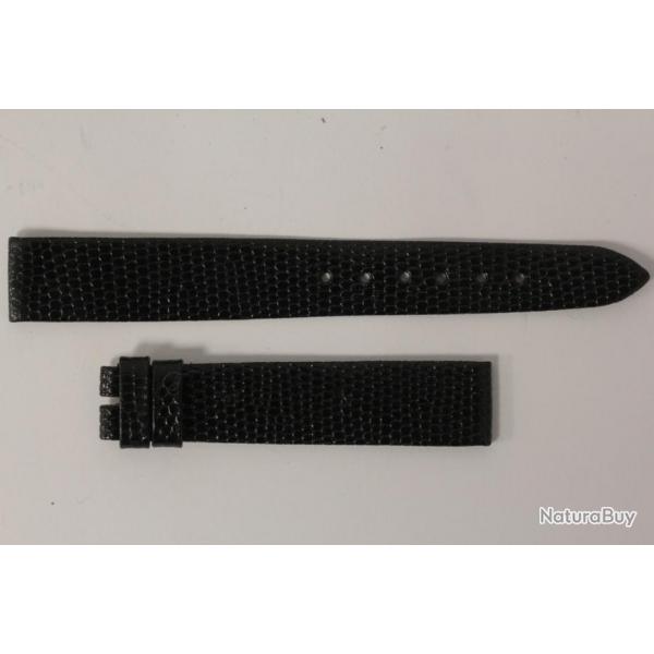Bracelet montre Universal Genve lzard noir 15 mm