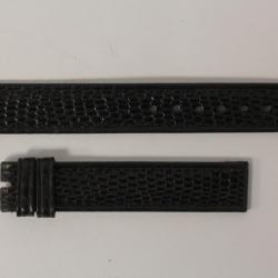 Bracelet montre Universal Genève lézard noir 14 mm