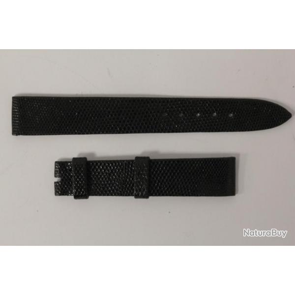 Bracelet montre Universal Genve lzard noir 16 mm