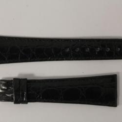 Bracelet montre Universal Genève croco noir 21 mm