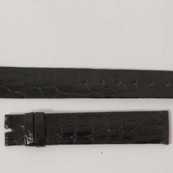Bracelet montre Universal Genève croco noir 15 mm
