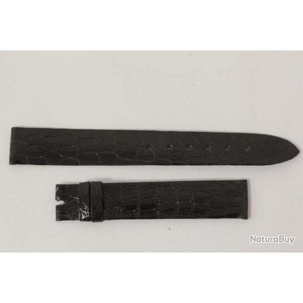 Bracelet montre Universal Genve croco noir 15 mm