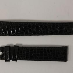 Bracelet montre Universal Genève croco noir 16 mm