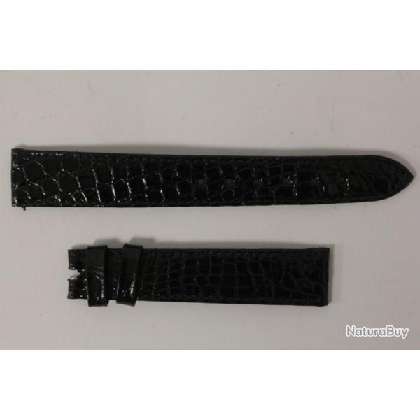 Bracelet montre Universal Genve croco noir 16 mm