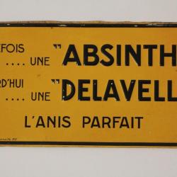 Plaque publicitaire Absinthe Delavelle L'anis parfait