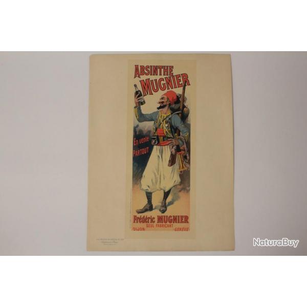 Lithographie Absinthe Mugnier Lucien LEFEVRE