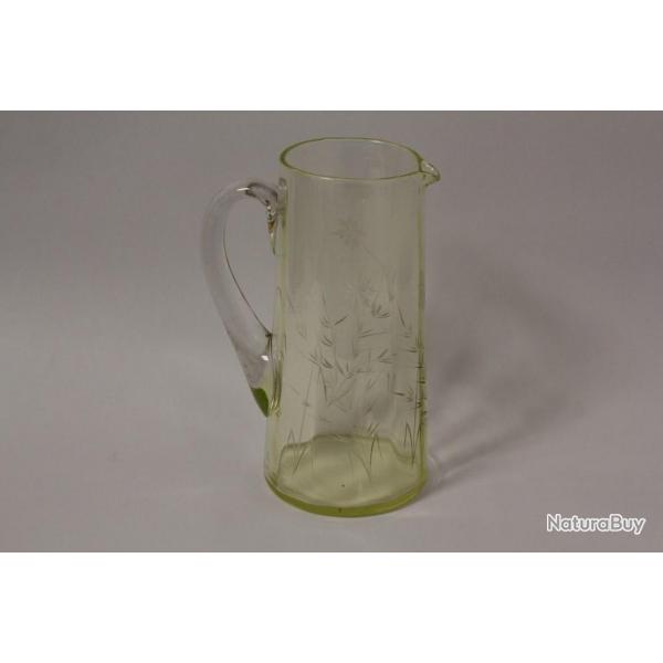 Pichet verre grav ouraline