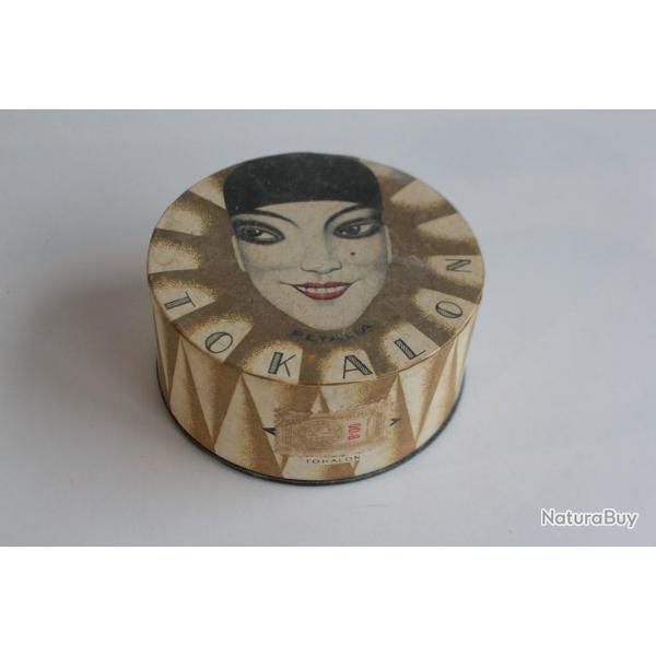 TOKALON ancienne bote  poudre Poudrier art dco
