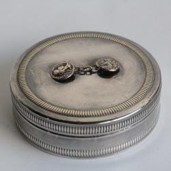 Christian DIOR Boite ronde Boutons de manchettes