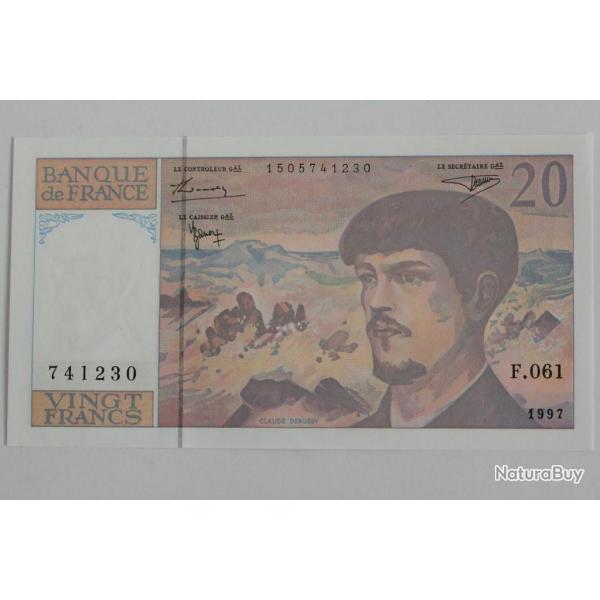Billet 20 Francs Debussy 1997 F.061 France neuf