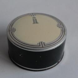 Ancienne boîte à poudre Orkilia Lotus d'or Lentheric Paris Rachel I