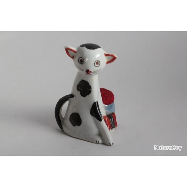 Pique aiguilles Chat porcelaine Japon