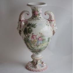Grande vase faïence Marseille Veuve Perrin XVIIIe siècle