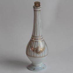 Flacon à parfum opaline émaillée or Charles X