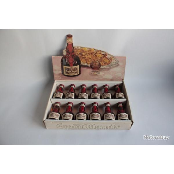 Coffret prsentoir publicit vintage Grand Marnier Luxe 12 Mignonnettes