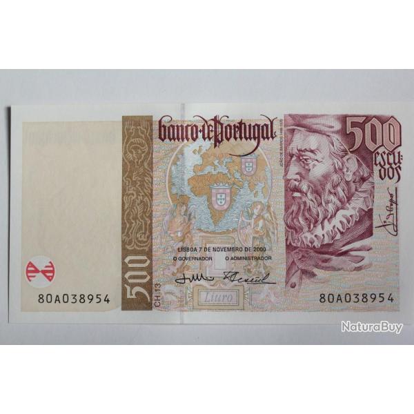 Billet 500 Escudos Portugal 2000 neuf