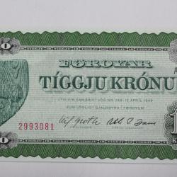 Billet 10 Kronur Île Féroé 1978 neuf