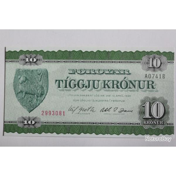Billet 10 Kronur le Fro 1978 neuf
