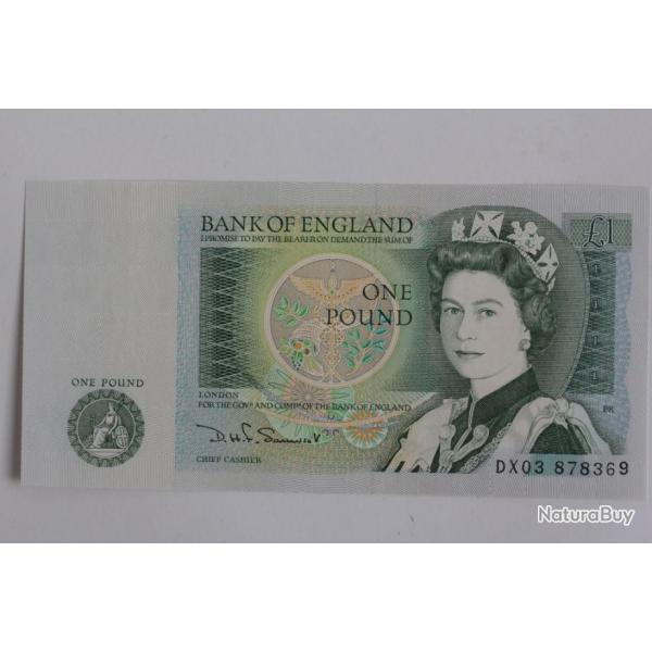 Billet 1 Pound Angleterre 1971-1982 neuf