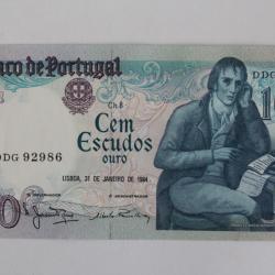 Billet 100 Escudos 1980 Portugal neuf