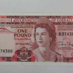 Billet 1 Pound Gibraltar 1975 neuf