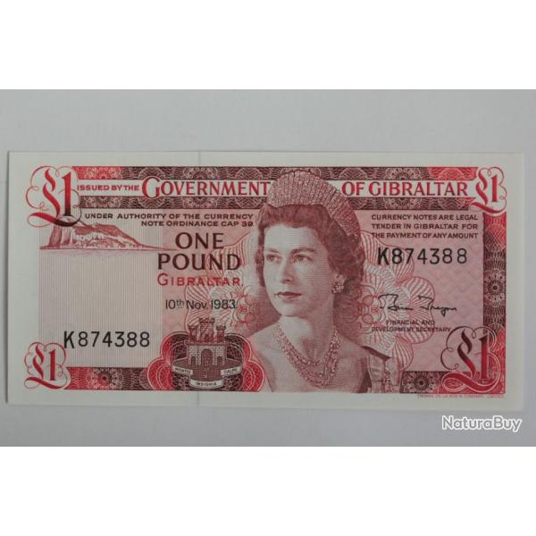 Billet 1 Pound Gibraltar 1975 neuf