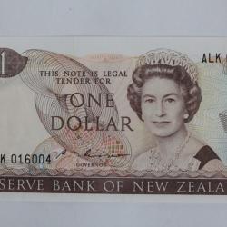 Billet 1 Dollar Nouvelle Zélande Élisabeth II type 1981-82 neuf