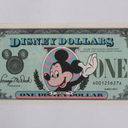 Billet 1 Disney Dollars Mickey Mouse neuf
